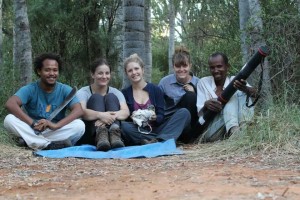 Eleanor and her research team in Madagascar.