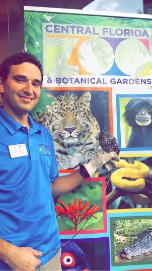Corey Romberg, Volunteer Coordinator and PR Specialist at the Central Florida Zoo